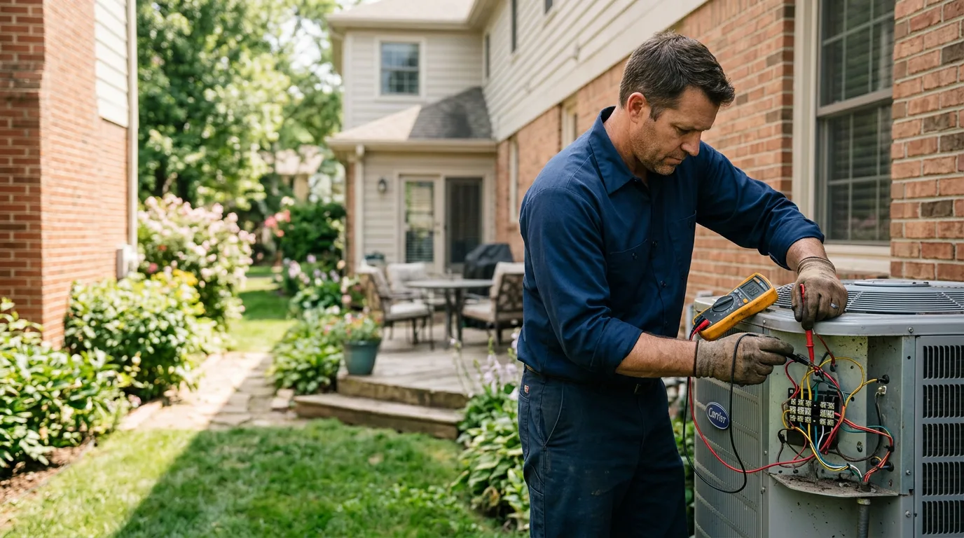 HVAC technician working near Oxnard, CA